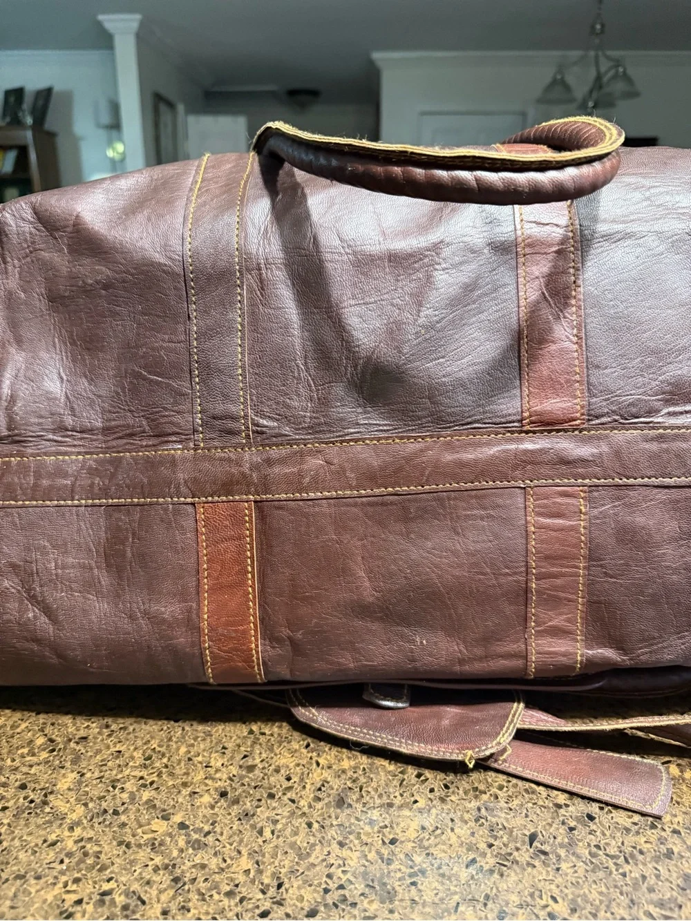 Leather Duffle Bag 28 inch